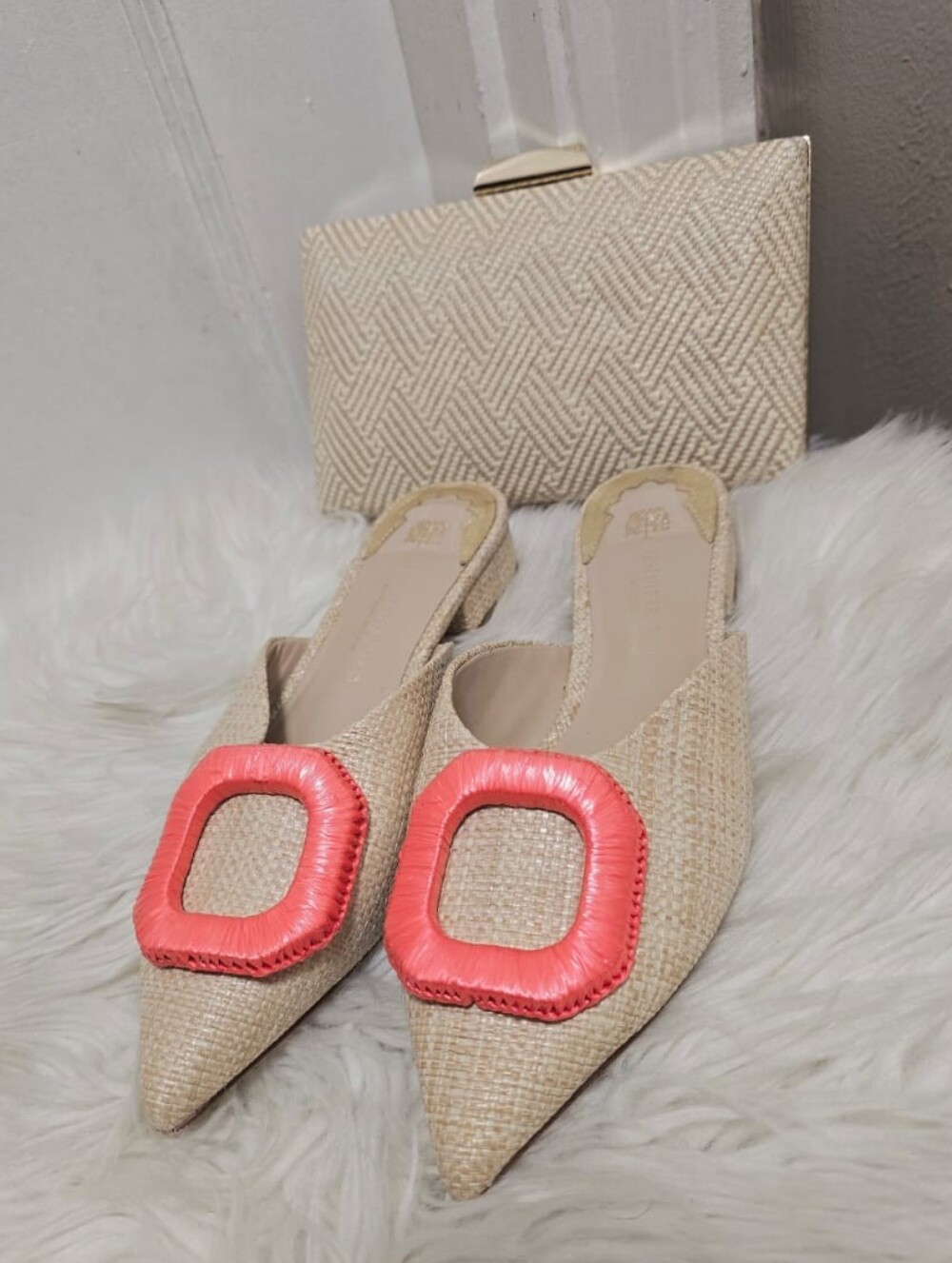 Antonio Melani x Jennifer Sumko Neuchatel woven mule With a Matching Purse - Picture 2 of 9